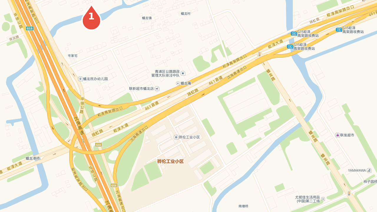 上海市青浦区仓加国际商务园-B座 - 地图